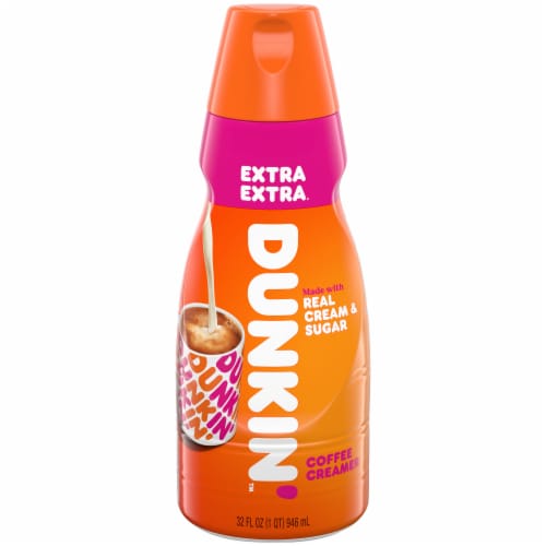 Dunkin' Extra Extra Coffee Creamer Perspective: front