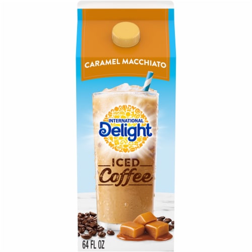 International Delight Caramel Macchiato Iced Coffee Perspective: front