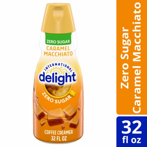 International Delight® Zero Sugar Caramel Macchiato Coffee Creamer Perspective: front
