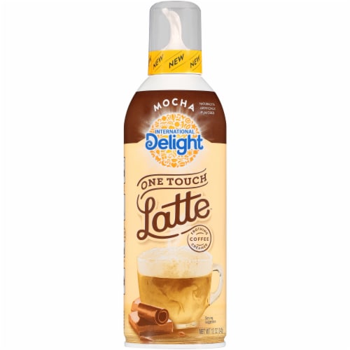 International Delight One Touch Latte Mocha Frothing Coffee Creamer Perspective: front