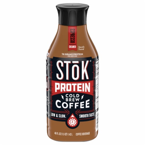 Stok Protein Espresso Creamed Cold Brew Iced Coffee, 48 fl oz - Kroger