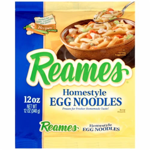 Reames Frozen Homestyle Egg Noodles Perspective: front