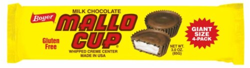 Boyer® Milk Chocolate Mallo Cup® Giant Size Perspective: front