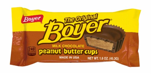 Boyer® Milk Chocolate Peanut Butter Cups Perspective: front