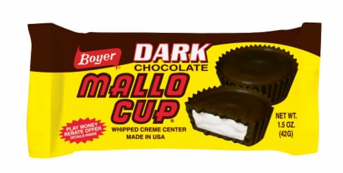 Boyer® Dark Chocolate Mallo Cup® Perspective: front