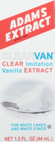 Adams Extract® Clear Imitation Vanilla Extract Perspective: front