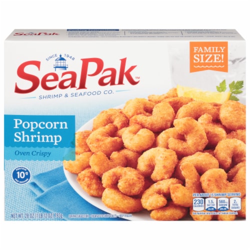 SeaPak Oven Crispy Popcorn Shrimp Perspective: front