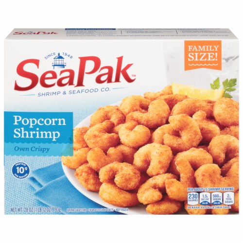 SeaPak Oven Crispy Popcorn Shrimp Perspective: front