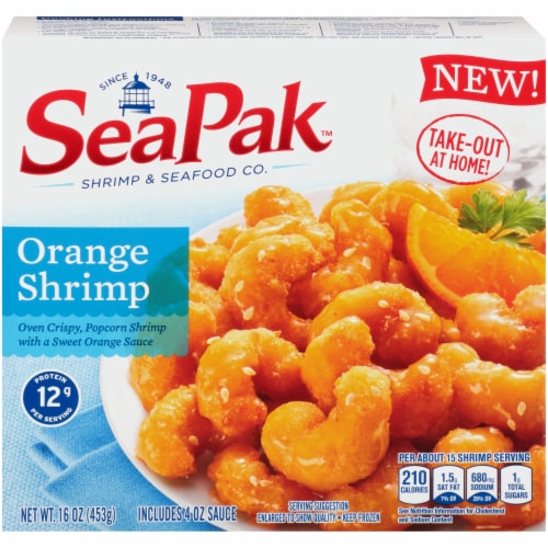 SeaPak™ Orange Shrimp Perspective: front