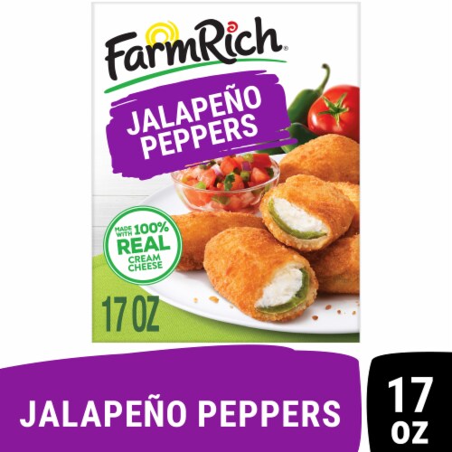 Farm Rich Breaded Cream Cheese Stuffed Jalapeno Peppers Perspective: front