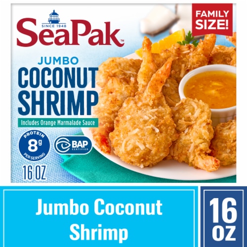 SeaPak Jumbo Coconut Shrimp Perspective: front