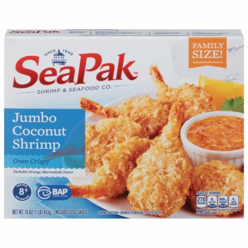 SeaPak Jumbo Coconut Shrimp Perspective: front