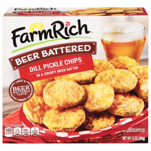 Farm Rich® Beer Battered Dill Pickle Chips Perspective: front