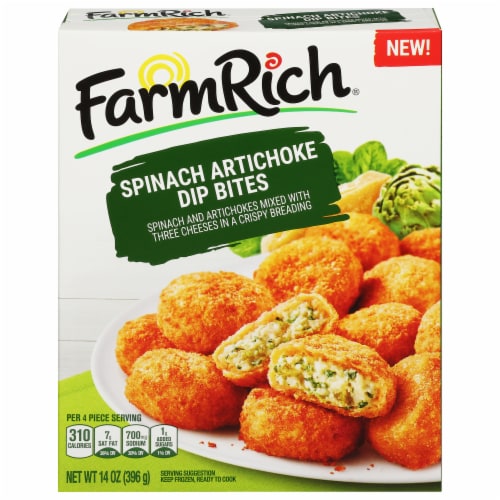 Farm Rich® Spinach Artichoke Dip Bites Perspective: front