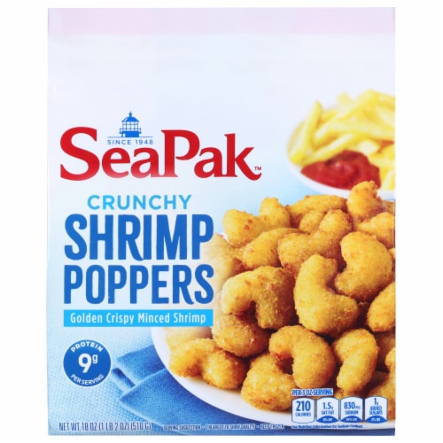 SeaPak™ Crunchy Shrimp Poppers Perspective: front