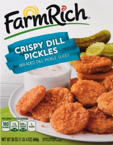 Farm Rich Crispy Breaded Dill Pickle Slices Perspective: front