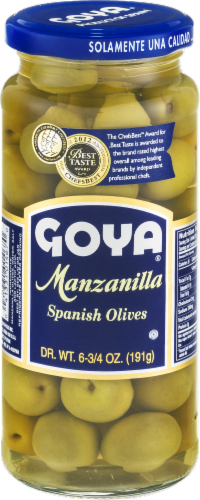 Goya Manzanilla Spanish Olives Perspective: front