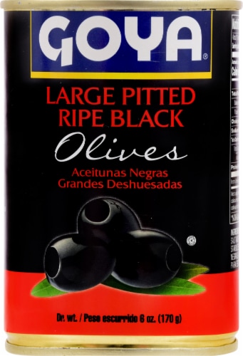 Goya Pitted Black Olives Perspective: front