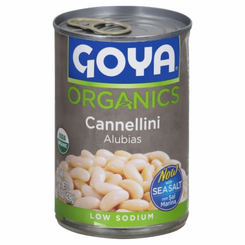 Goya® Organics Low Sodium Cannellini Beans Perspective: front
