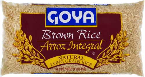 Goya Natural Long Grain Brown Rice Perspective: front