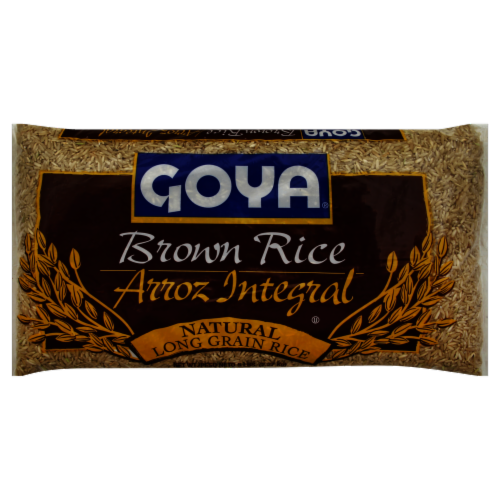 Goya Natural Long Grain Brown Rice Perspective: front