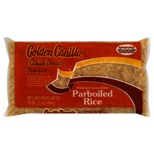 Golden Canilla Parboiled Rice Perspective: front