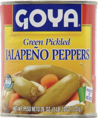 Goya Green Pickled Jalapeno Peppers Perspective: front