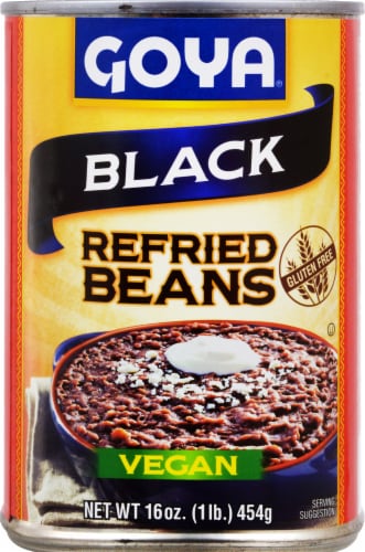 Goya Refried Black Beans Perspective: front