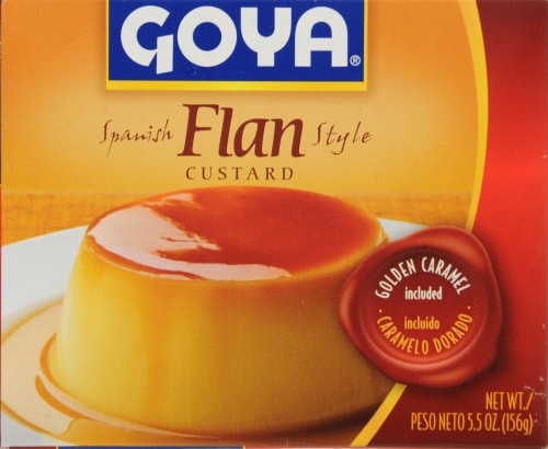 Goya Spanish Flan Style Custard Perspective: front