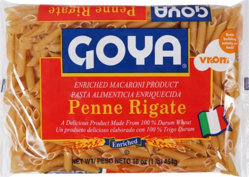 Goya Penne Rigate Pasta Perspective: front