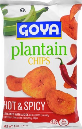 Goya Hot & Spicy Plantain Chips Perspective: front