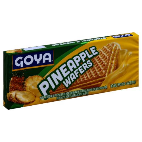 Goya Pineapple Cookie Wafers Perspective: front