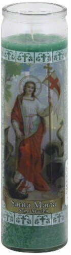 Saint Martha Candle Perspective: front