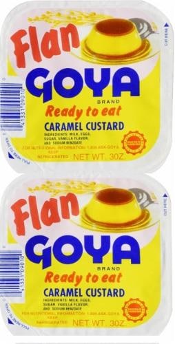 Goya Caramel Custard Flan Perspective: front