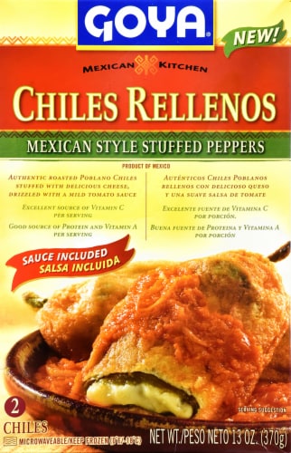 Goya Chiles Rellenos Mexican Style Stuffed Peppers Perspective: front