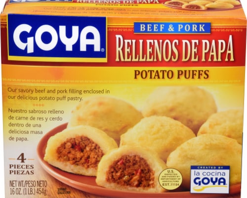 Goya Beef Potato Puffs Perspective: front