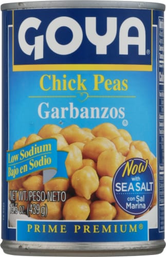 Goya Low Sodium Chick Peas Perspective: front