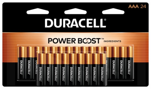Duracell® Power Boost™ AAA Alkaline Batteries - 24 Pack Perspective: front