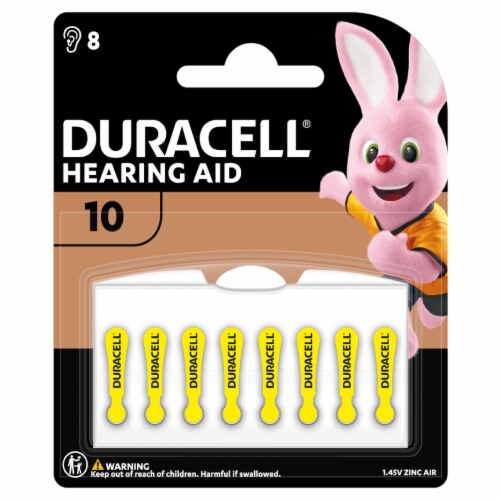 Duracell® Hearing Aid Batteries Perspective: front