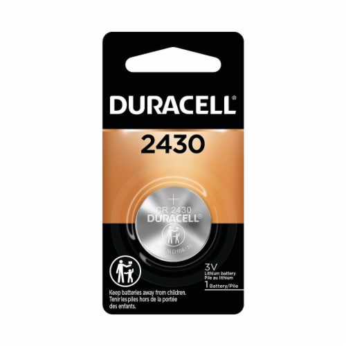 Duracell® 2430 3V Lithium Medical Device Battery Perspective: front