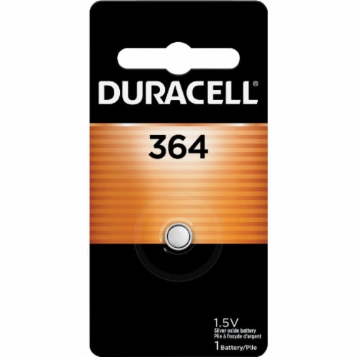 Duracell® 1.5-Volt 364 Silver Oxide Battery Perspective: front