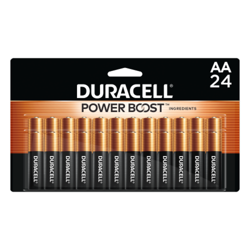 Duracell® AA Alkaline Batteries Perspective: front