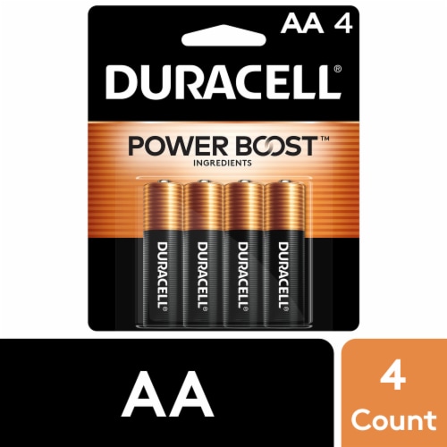 Duracell® Power Boost™ AA Batteries – 4 Pack Perspective: front