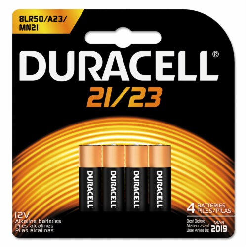 Specialty Alkaline Batteries, 21/23, 12 V, 4/Pack