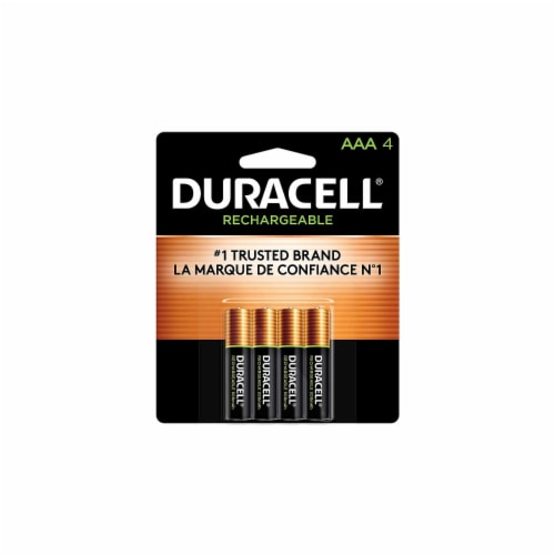 Duracell Rechargeable AAA Batteries Perspective: front