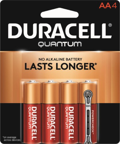 Duracell Quantum AA Alkaline Batteries Perspective: front