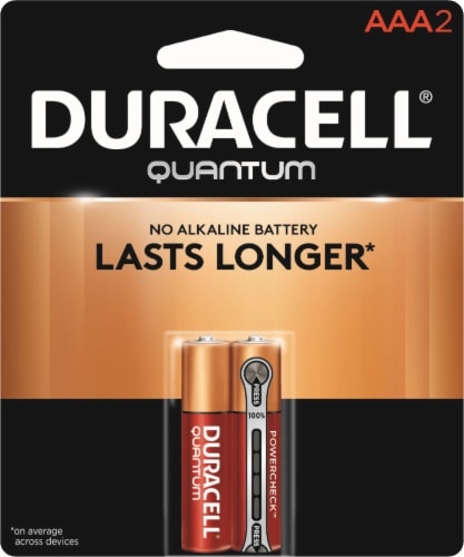 Duracell Quantum AAA Alkaline Batteries Perspective: front