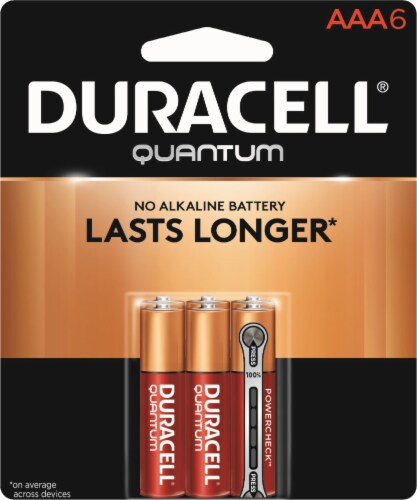 Duracell Quantum AAA Alkaline Batteries Perspective: front