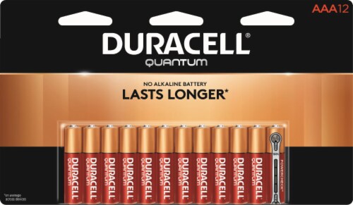 Duracell Quantum AAA Alkaline Batteries Perspective: front
