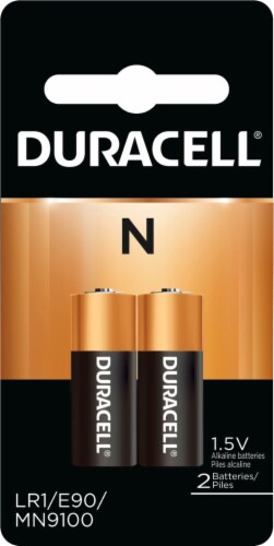 Duracell® Alkaline N/9100/LR1 Battery Perspective: front